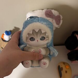 Adorable Blue Cat Plush Toy